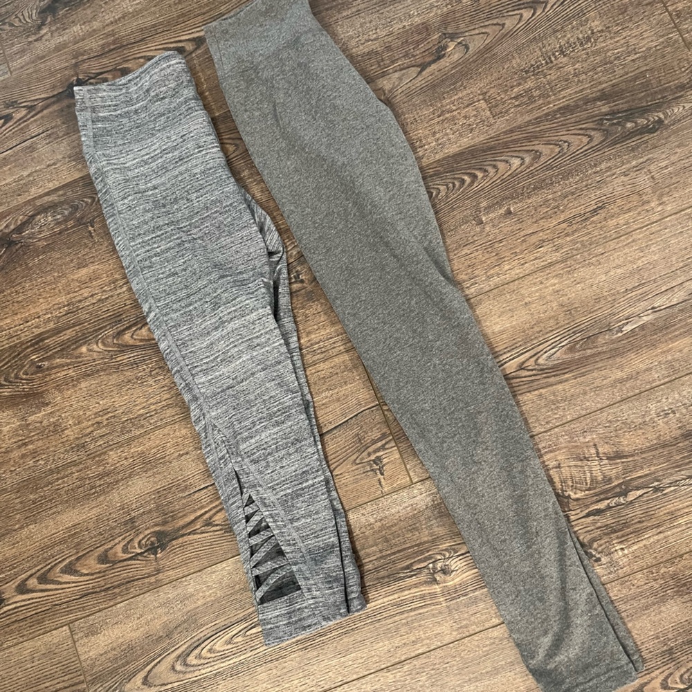 2 pair gray leggings by Arie